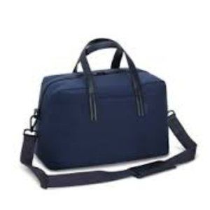 Away Original Everywhere Bag Navy Blue Nylon Black Leather Trim